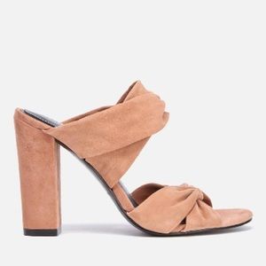 Kendall & Kylie Demi double strap suede mules